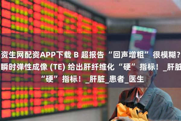 资生网配资APP下载 B 超报告 “回声增粗” 很模糊？FibroScan 瞬时弹性成像 (TE) 给出肝纤维化 “硬” 指标！_肝脏_患者_医生