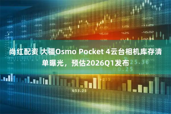 尚红配资 大疆Osmo Pocket 4云台相机库存清单曝光，预估2026Q1发布