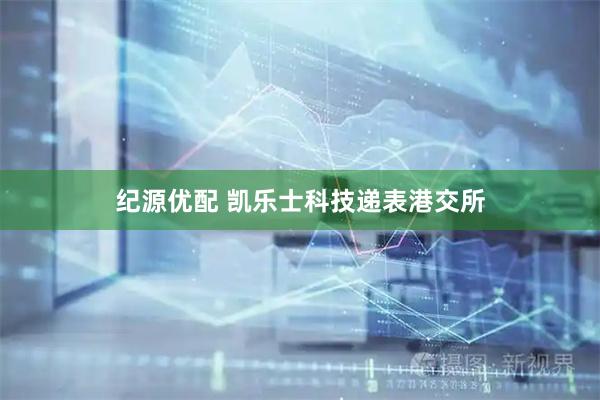 纪源优配 凯乐士科技递表港交所